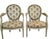 Set of Louis XVI Style White Limed Medallion Chairs For Sale - Image 16 of 16