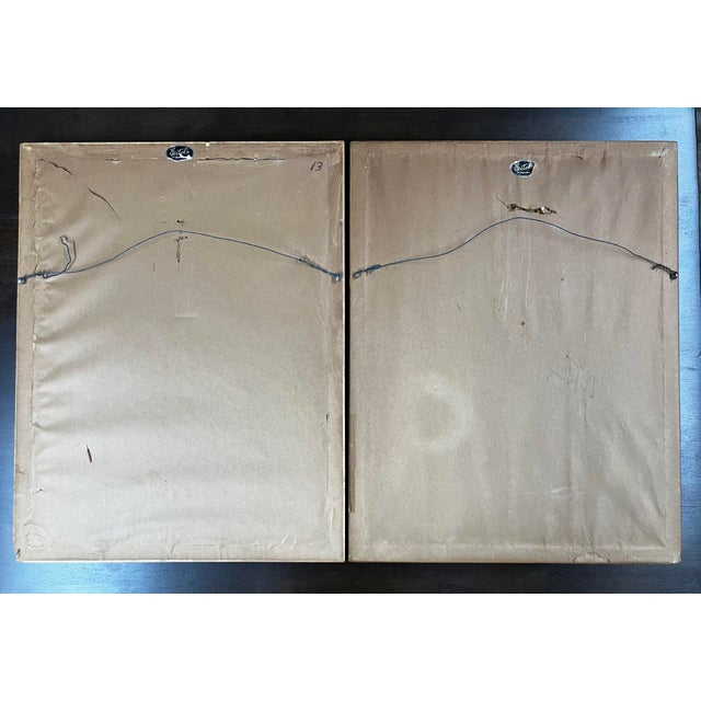 Pair of Vintage Kurt Wirth "Costumes Suisses" Lithographs – Mid-Century Modern Folk Art in Bird's Eye Maple Frames For Sale - Image 16 of 18