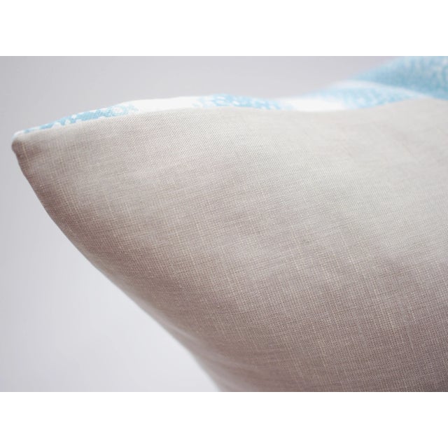 Isobel "Speckled Stripe" 25" Square Belgian Linen Pillow For Sale - Image 4 of 5