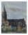 The Church, Original Watercolor, Mid 20th-Century For Sale