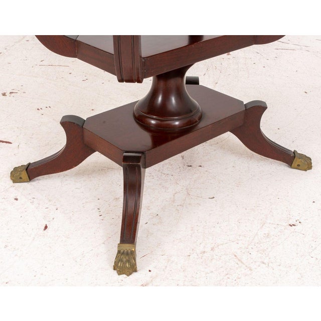 Eclectic Style Inlaid Mahogany Side Table For Sale - Image 4 of 9