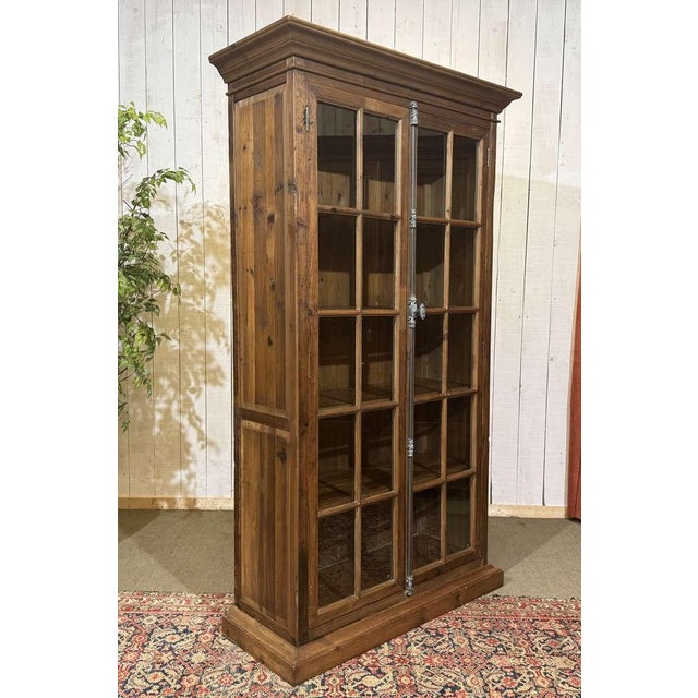 Modern Fir Wood Bookcase, 1980s For Sale - Image 16 of 18