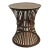 Iron Rivet Band Side Table For Sale