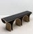 Wood Bench in Black Oak With Bronze Patina Brass Legs by R&y Augousti For Sale - Image 7 of 9