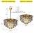 The tiered crystal flush mount is an elegant ceiling light with a contemporary look that will add mid-century modern decor...