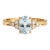 Natural Aquamarine Engagement Ring, Wedding Anniversary Ring for Her, March Birthstone Ring Us 7 For Sale