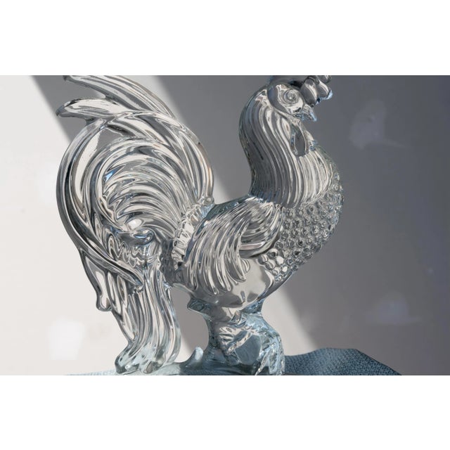 Transparent 1950s Fostoria Chantivcleer Rooster Figurine For Sale - Image 8 of 13