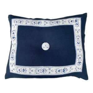 Fortuny Border &Tuft Pillow