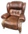Late 20th Century Vintage Lane Furniture Leather Recliner For Sale In Saint Louis - Image 6 of 6