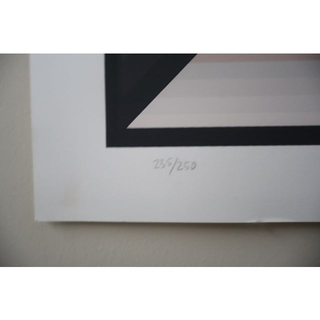 Jurgen Peters “Pointed Encounter” Op Art Screenprint, Signed & Numbered, 1980 For Sale - Image 4 of 12