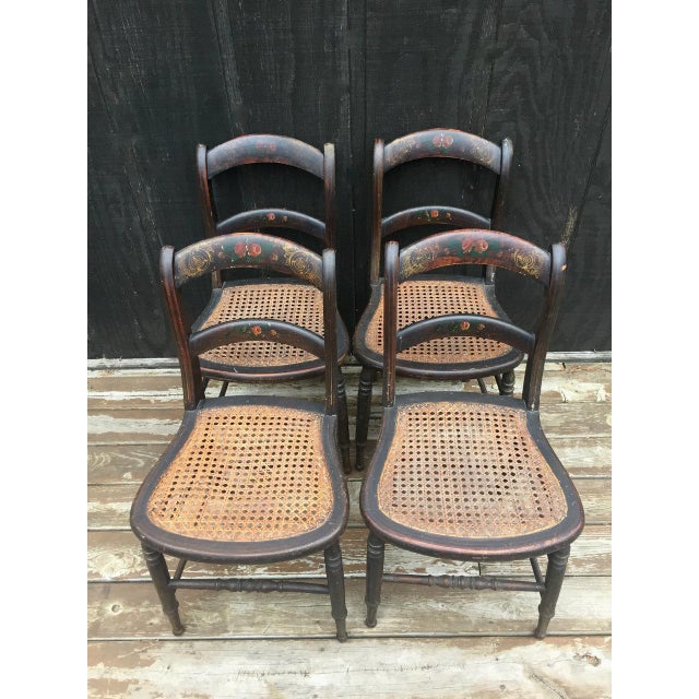 Detroit Chair Factory set of four circa 1870 The Detroit Chair Factory was established in 1864 and closed their doors in...