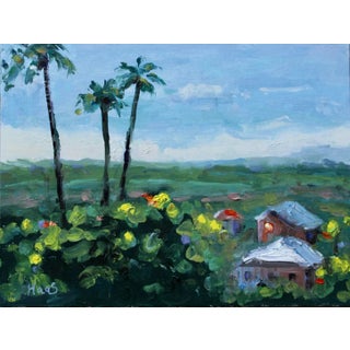 Quiet Places & Journeys — Maui Palms (Original Oil Painting) For Sale