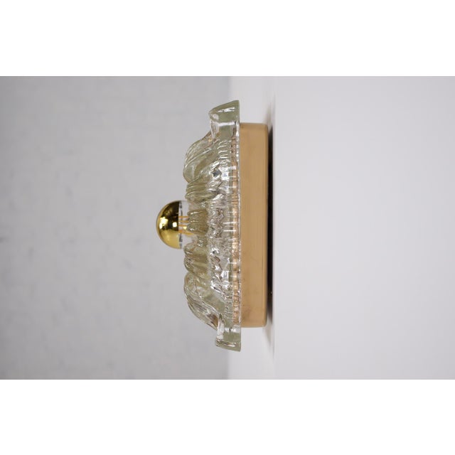 Shabby Chic Pressed Glass Wall Sconces, 1970s, Set of 2 For Sale - Image 6 of 12