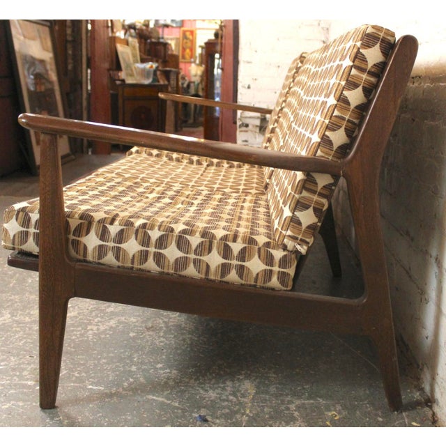 Mid-Century Modern Mid-Century Three Seat Spindle Back Sofa For Sale - Image 3 of 13