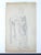 Hermann Goldschmidt, Man with Cloak, Pencil Drawing, Late 19th Century For Sale - Image 4 of 4