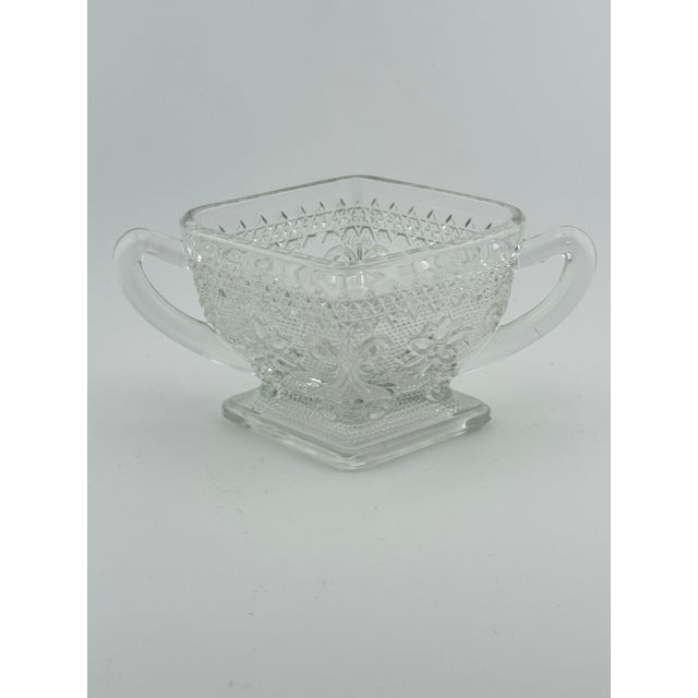 Vintage Indiana Glass Tray, Cream & Sugar Set For Sale - Image 11 of 11