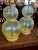 Yellow Translucent & Textured Murano Stacked Chartreuse Glass Sphere Lamps - A Pair For Sale - Image 8 of 9