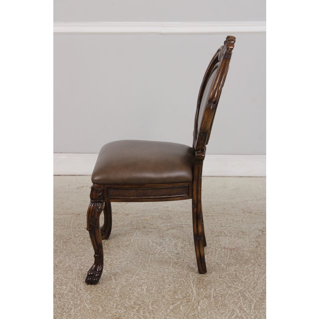 Hooker Leather Top Games Table & 4 Chair Gaming Set For Sale - Image 14 of 18