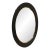 Elegant John Richard Round Noir Mirro. Black frame with gold accents. Original retail $1900. Showroom floor sample.