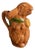 Majolica Ceramic Glazed Rabbit Pitcher, 1890s For Sale