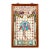 Antique Stained Glass Bird and Lattice Panel Wall Hanging For Sale