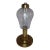 Rare 1840s Whale Oil Lamp Etched Glass Font Original Double Burner Iron Base For Sale