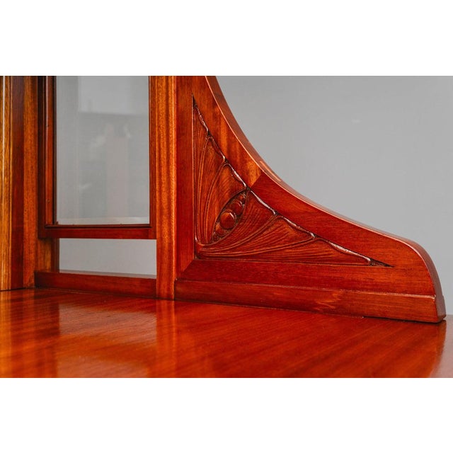 Art Nouveau Bookcase in Mahogany, Early 20th Century For Sale - Image 12 of 18