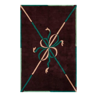 1930s Chinese Art Deco Carpet ( 5'2" x 7'4" - 158 x 224 ) For Sale