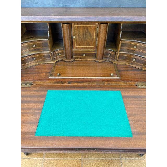 Baroque Style Bombe Secretaire, 1940 For Sale - Image 10 of 16