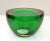 Marked Murano Art Glass Round Amber & Green Blown Glass Catchall Bowl Italy 1960 For Sale - Image 13 of 13