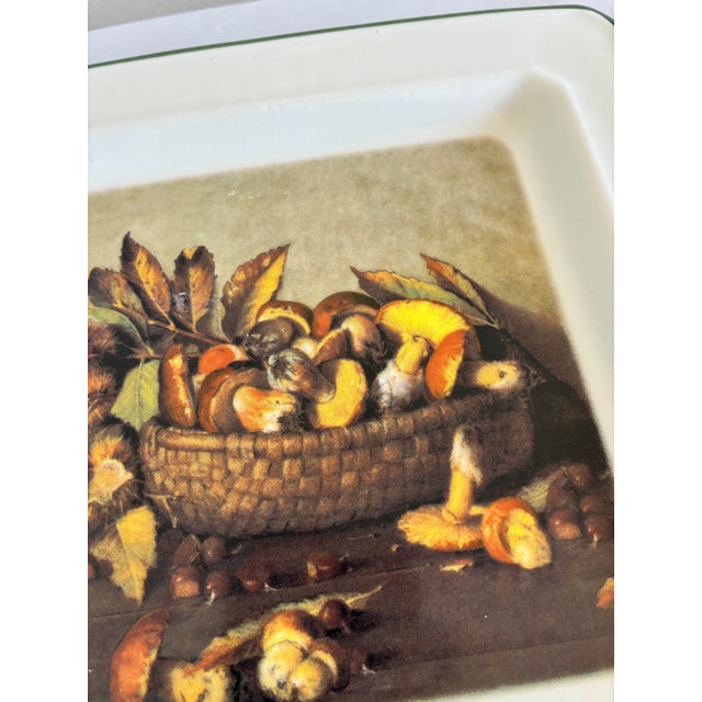 Ceramic Late 20th Century Brunelli Designs Fruit Motif Square Plates – Set of 4 For Sale - Image 7 of 11