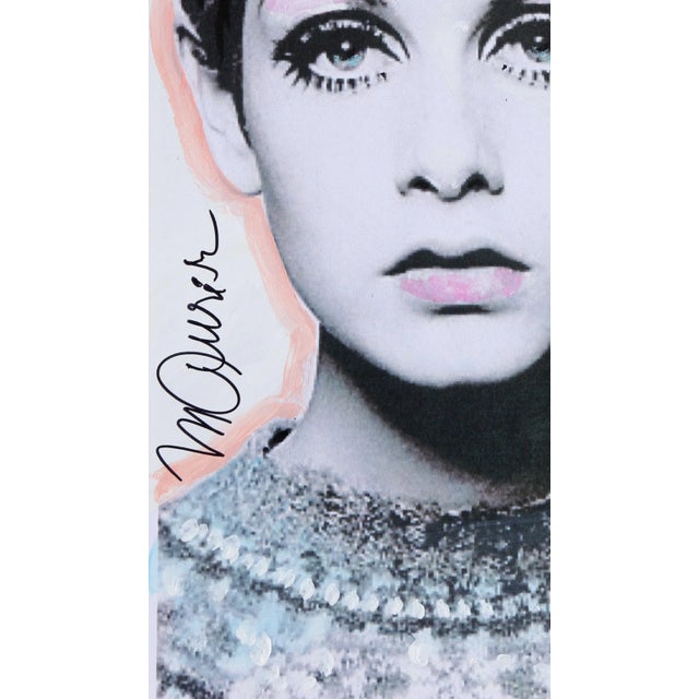 Twiggy Sid Maurer American (1926) Mixed media on foamcore, signed in marker Size: 15 x 10 in. (38.1 x 25.4 cm)
