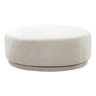 Pasargad Home Cielo Swivel Base Ottoman For Sale