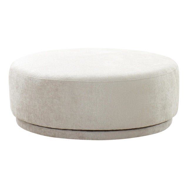 Pasargad Home Cielo Swivel Base Ottoman For Sale