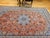 Persian Persian Tabriz Rug, Hand-Knotted Wool & Silk, Fine Floral Pattern, Terracotta & Blue, 7x10 For Sale - Image 3 of 14