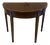 Antique Georgian Mahogany Demi Lune Console Table and Fold Over Card Games Table, 1800 For Sale