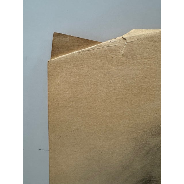 Mid 20th Century André Vertès Attributed Original Drawing Female Portrait Mixed Media on Paper For Sale - Image 11 of 14