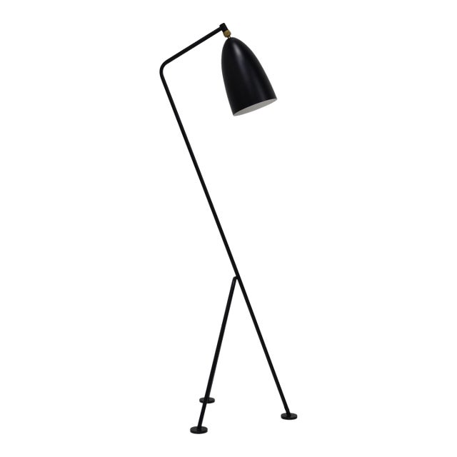 Greta Magnusson Grossman 'Grasshopper' Floor Lamp in Matte Black for Gubi For Sale