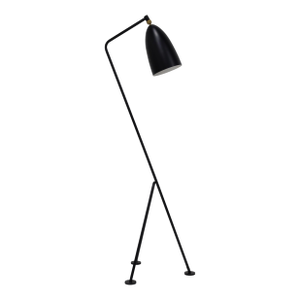 Greta Magnusson Grossman 'Grasshopper' Floor Lamp in Matte Black for Gubi