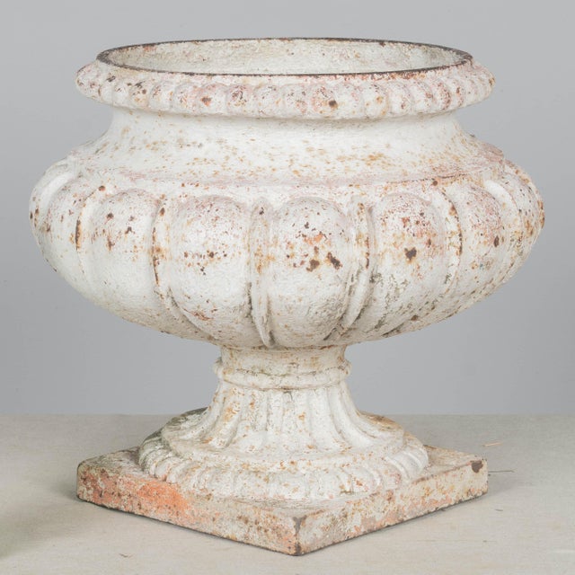 Rustic European 19th Century French Cast Iron Urns, Set of 4 For Sale - Image 3 of 12