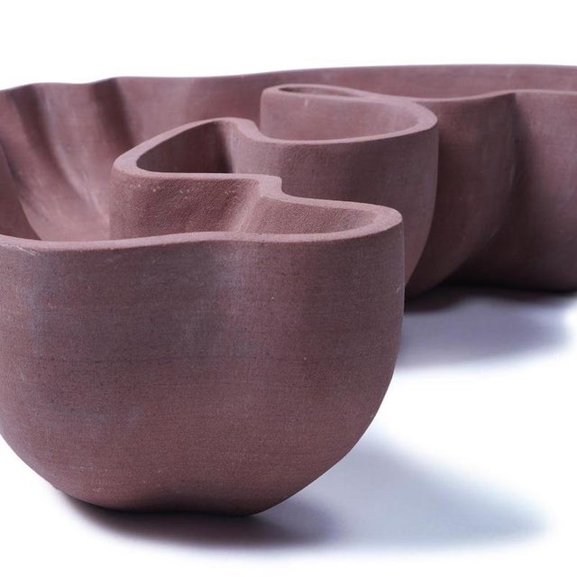 Kiss Woman Red Marble Recipient by Jean Pascal Levy-Trumet For Sale - Image 4 of 5