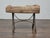 Mid 20th Century Rustic Mid-Century Wooden Trough Accent Table on Custom Iron Base For Sale - Image 5 of 12