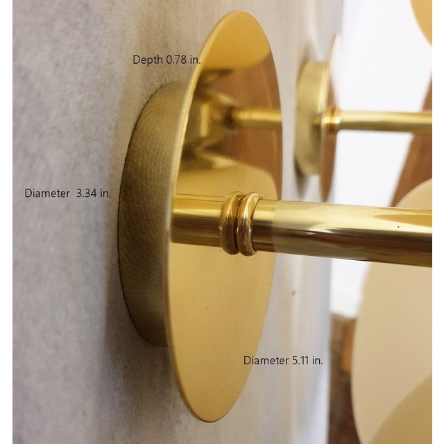 1980s Pair of Amber Murano Glass Sconces For Sale - Image 11 of 11