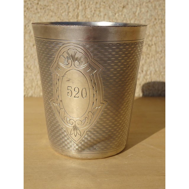Silver-Plated Metal Cup by Ercuis for Befos For Sale - Image 16 of 16