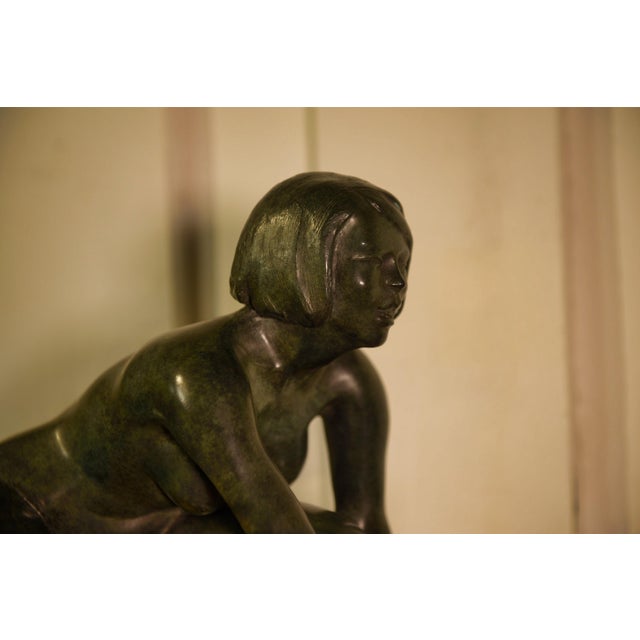 Bronze Sculpture of a Woman by Norbert Treca, 2000s For Sale - Image 6 of 13