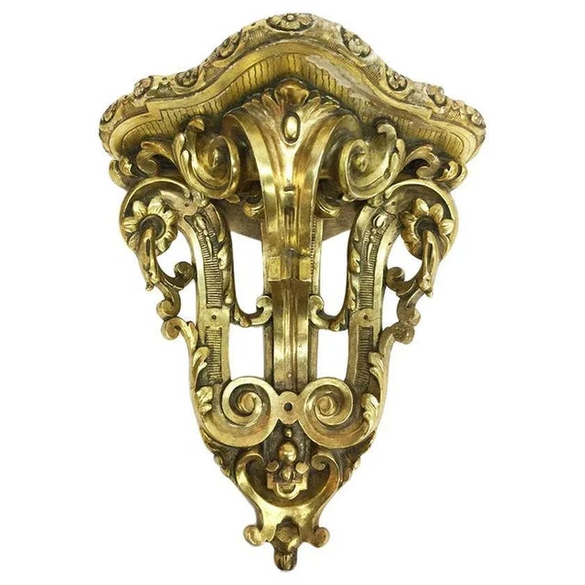 19th Century Gilded Corner Wall Bracket For Sale - Image 12 of 12