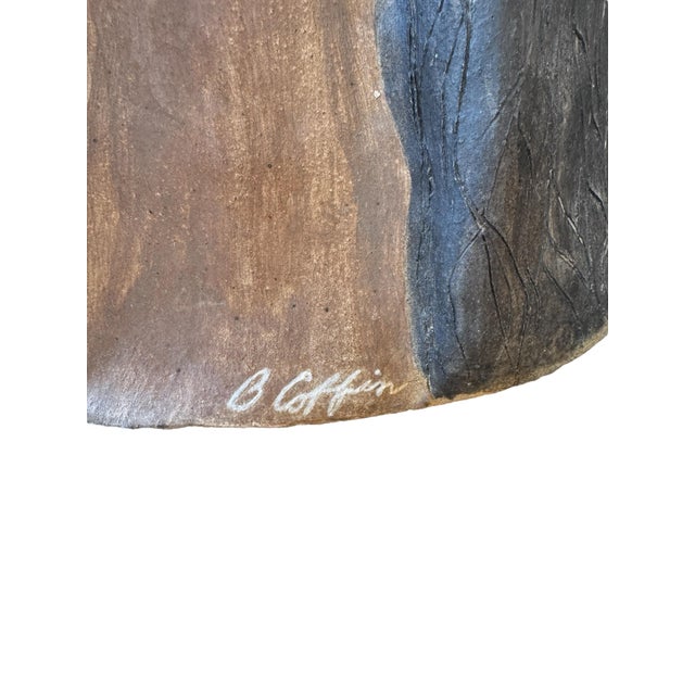 Late 20th Century Barry Coffin, Untitled (Bust of Native American Woman) Ceramic Sculpture For Sale - Image 10 of 10