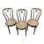 1960s Sweetheart Bentwood & Cane Chairs by ZPM Radomsko for Thonet For Sale