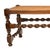 Antique English Jacobean Carved Walnut Barley Twist Caned Long Bench Seat 1880 For Sale - Image 16 of 17