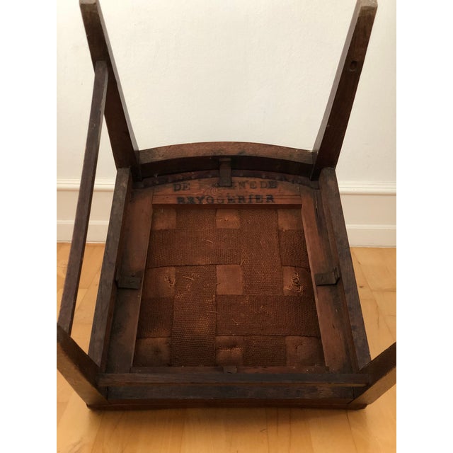 Antique Marked Dining Chair Copenhagen Denmark 1902 For Sale - Image 12 of 14